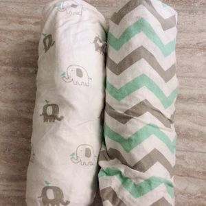 Baby organic crib sheet 2pc